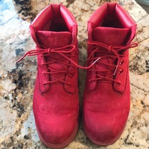 Red Timberland Boots